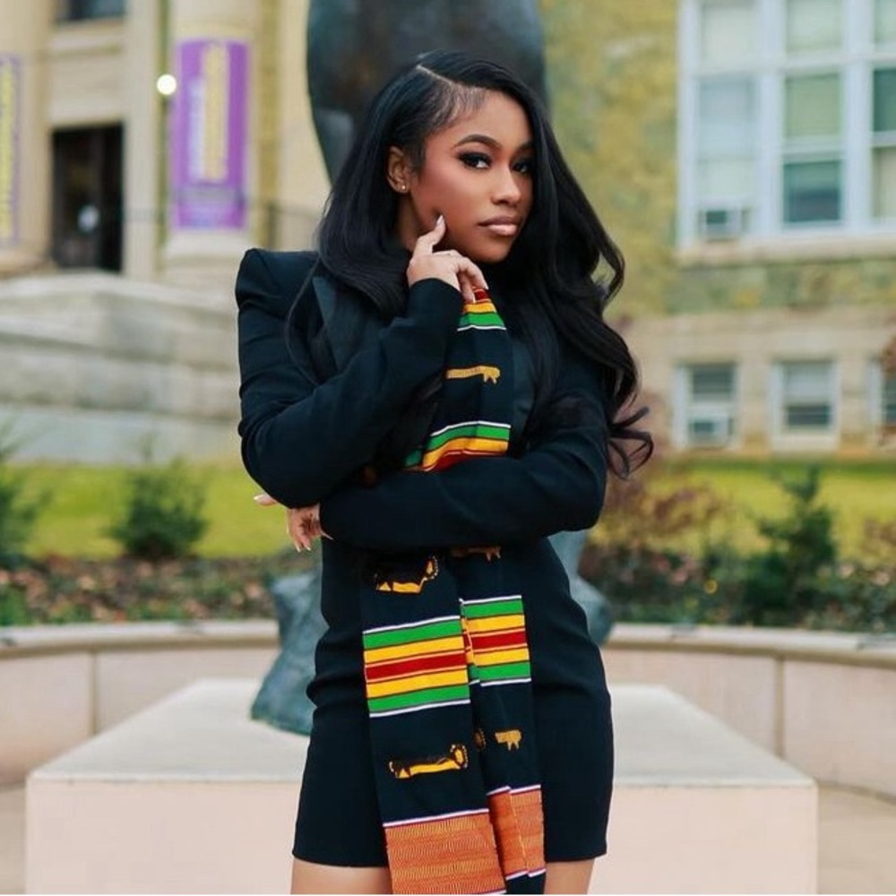 PLT BLACK TAILORED SATIN LAPLE BLAZER DRESS